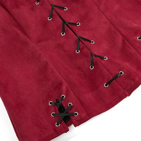 Kranchungel Women Pirate Renaissance Vest Costume Peasant Bodice Medieval Steampunk Pirate Vest Viking Cosplay Costumes in Saudi Arabia