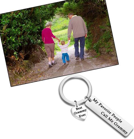 FEELMEM Nanny Gift My Favorite People Call Me Nanny Keychain Best Nanny Ever Jewelry Babysitter Gift Grandma Gift in Saudi Arabia