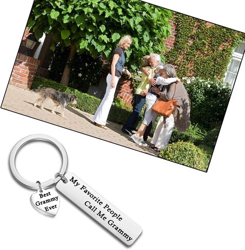 FEELMEM Nanny Gift My Favorite People Call Me Nanny Keychain Best Nanny Ever Jewelry Babysitter Gift Grandma Gift in Saudi Arabia