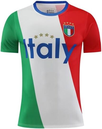 Italy Italia Fashion Men's Shirt Jersey Sports Basketball Soccer Football Supporter Fan Gift in Saudi Arabia
