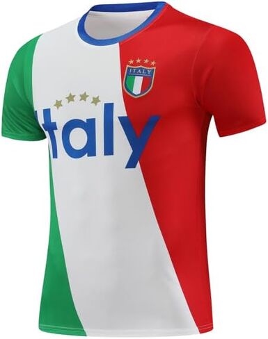 Italy Italia Fashion Men's Shirt Jersey Sports Basketball Soccer Football Supporter Fan Gift in Saudi Arabia
