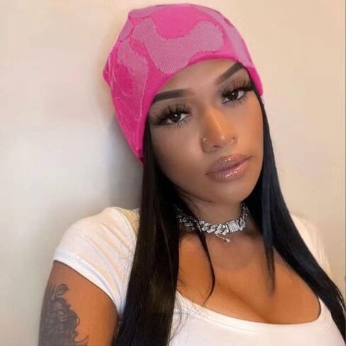 Z-Jeris Women Y2k Accessories Y2k Beanie Hat Slouchy Beanie Knitted Beanies Skull Caps for Women in Kuwait