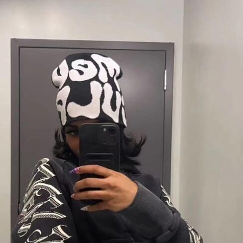 Z-Jeris Women Y2k Accessories Y2k Beanie Hat Slouchy Beanie Knitted Beanies Skull Caps for Women in Kuwait