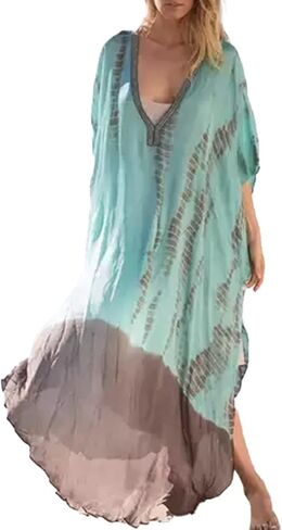 Youuxooa Lace-up Turkish Kaftan Dresses for Women Plus Size Caftans Swimsuit Cover Ups in Saudi Arabia