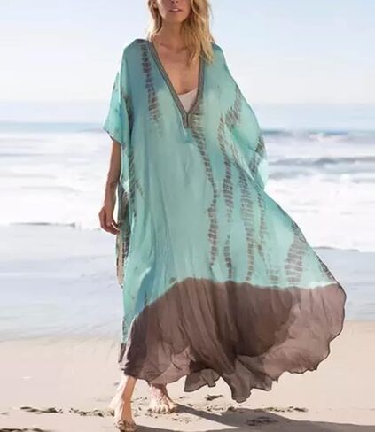 Youuxooa Lace-up Turkish Kaftan Dresses for Women Plus Size Caftans Swimsuit Cover Ups in Saudi Arabia