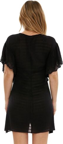 BECCA Barbados Woven Tunic, Plunge Neckline, Beach Cover Ups for Women in Saudi Arabia