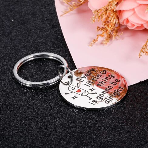 Get Well Soon Gifts for Women Men After Surgery Gifts Keychain Inspirational Key chain for Him Her Every Little Thing Is Gonna Be Alright Coworker Leaving Gifts Graduation Gifts for Teen Boys Girls in Saudi Arabia