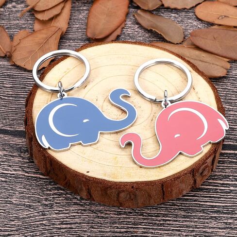 Valentines Day Gifts for Him Her Couple Gifts Matching Couples Stuff Gifts for Boyfriend Girlfriend Husband Wife Couple Gifts Ideas Birthday Anniversary Couple Gifts Keychain Cute Elephants Lovers in Saudi Arabia