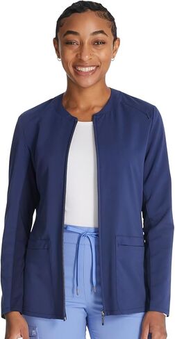 Cherokee Atmos Women Warm Up Scrubs Jacket Zip Front CK356A in Saudi Arabia