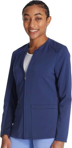 Cherokee Atmos Women Warm Up Scrubs Jacket Zip Front CK356A in Saudi Arabia
