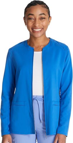 Cherokee Atmos Women Warm Up Scrubs Jacket Zip Front CK356A in Saudi Arabia