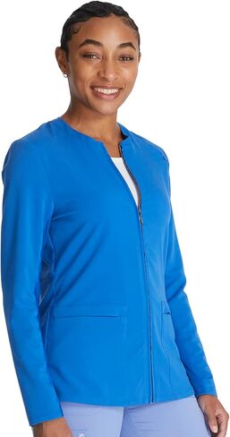 Cherokee Atmos Women Warm Up Scrubs Jacket Zip Front CK356A in Saudi Arabia