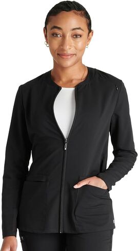 Cherokee Atmos Women Warm Up Scrubs Jacket Zip Front CK356A in Saudi Arabia