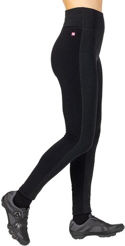 Terry Padless Winter Cycling Tight - Women's Warm Insulated Legging, Windproof for Cool Weather Riding - 28.5 Inch Inseam in Saudi Arabia