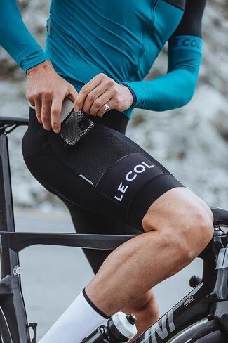 LE COL Men’s Sport Cargo Thermal Bib Shorts | Fleece Lined Cycle Shorts | Padded Chamois Cycling Pants Gel Inserts | XS - 3XL in Saudi Arabia
