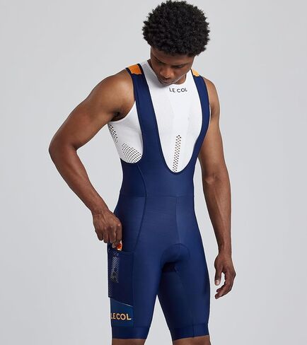 LE COL Men’s Sport Cargo Thermal Bib Shorts | Fleece Lined Cycle Shorts | Padded Chamois Cycling Pants Gel Inserts | XS - 3XL in Saudi Arabia