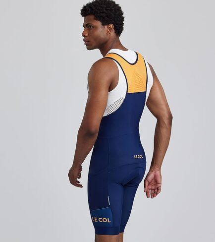 LE COL Men’s Sport Cargo Thermal Bib Shorts | Fleece Lined Cycle Shorts | Padded Chamois Cycling Pants Gel Inserts | XS - 3XL in Saudi Arabia