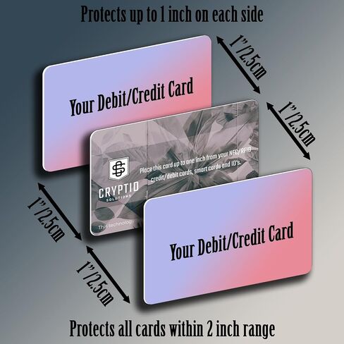 RFID Blocking Cards 4 Pack - Slim, Stylish, and Effective - Defend Your Data with Style - NFC Debit/Credit Card, Passport, ID Protector - Sleek Design For Wallet and Purse (4) (Space) in Saudi Arabia