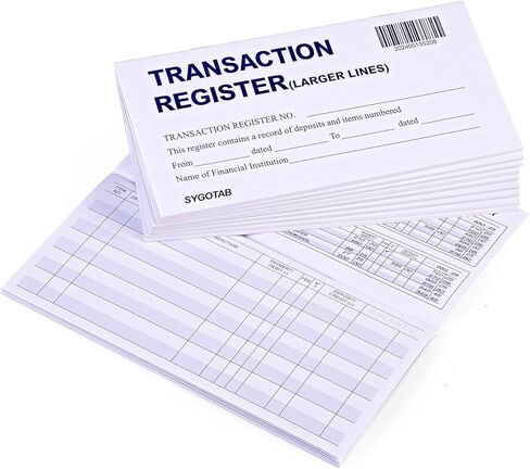 12PCS Larger Lines Check registers for Personal Checkbook in Kuwait