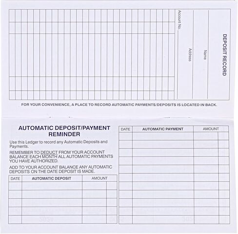 12PCS Larger Lines Check registers for Personal Checkbook in Kuwait