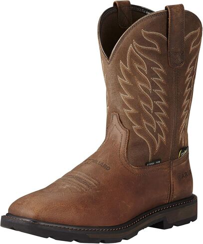 حذاء رجالي ماركة Ariat Work Groundbreaker عريض مربع من Metguard صلب الأصابع in Kuwait