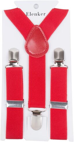 حمالات ELENKER Baby Boys مرنة قابلة للتعديل بلون موحد، بعرض 2.54 سم in Kuwait