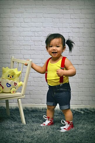 حمالات ELENKER Baby Boys مرنة قابلة للتعديل بلون موحد، بعرض 2.54 سم in Kuwait