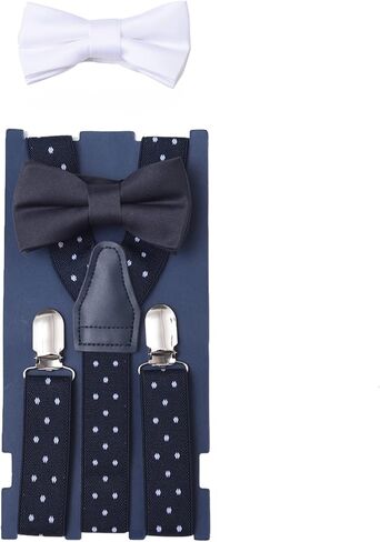 حمالات الأطفال من Tripome مع قطعتين من ربطات العنق - مشابك مرنة قوية على شكل حرف Y للأولاد والبنات in Kuwait