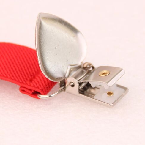 Child Kids Suspenders for Boys and Girls Adjustable Elastic Peach Heart Suspenders in Kuwait