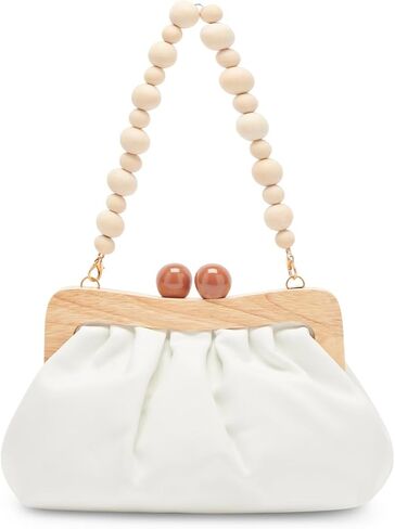 Dolce Vita Dani Wood Frame Clutch, White in Saudi Arabia