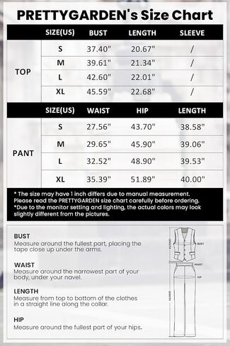 PRETTYGARDEN Women's Summer Two Piece Outfits V Neck Button Front Cropped Tank Tops Vest Pockets Pants Cotton Matching Sets in Saudi Arabia