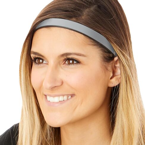 Hipsy Blades 3-Pack Adjustable & Flexible No Slip Solid Basic Headbands Women's Fashion Sports 5/8" Head Bands for Women Girls & Teens in Saudi Arabia
