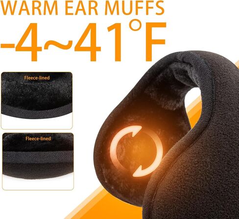 اغطية اذن شتوية للرجال والنساء، اغطية اذن دافئة للشتاء من الصوف للجنسين، اغطية اذن قابلة للطي خلف الراس قابلة للتعديل، اغطية اذن للشتاء، تدفئة اذن من الصوف للطقس البارد in Kuwait