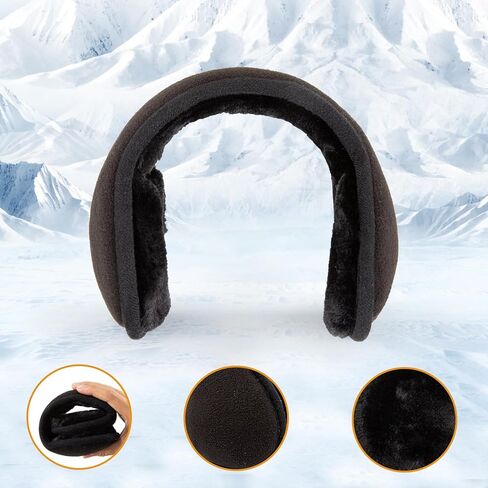 اغطية اذن شتوية للرجال والنساء، اغطية اذن دافئة للشتاء من الصوف للجنسين، اغطية اذن قابلة للطي خلف الراس قابلة للتعديل، اغطية اذن للشتاء، تدفئة اذن من الصوف للطقس البارد in Kuwait
