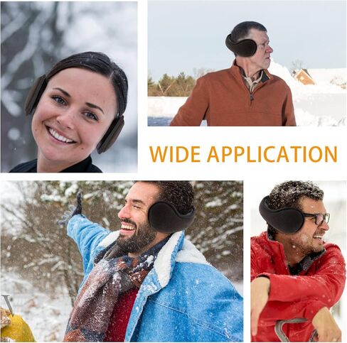 اغطية اذن شتوية للرجال والنساء، اغطية اذن دافئة للشتاء من الصوف للجنسين، اغطية اذن قابلة للطي خلف الراس قابلة للتعديل، اغطية اذن للشتاء، تدفئة اذن من الصوف للطقس البارد in Kuwait