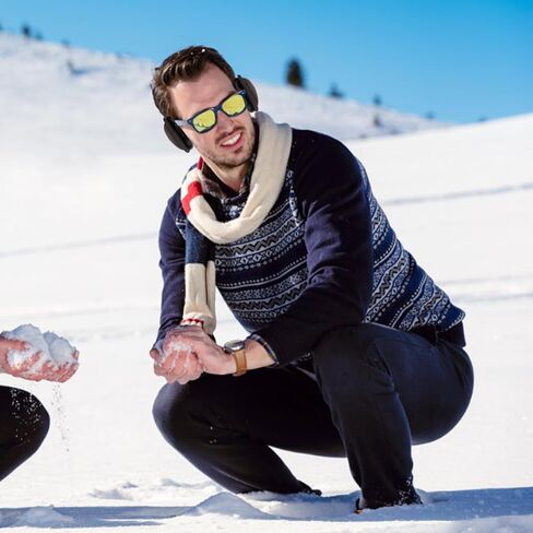 اغطية اذن شتوية للرجال والنساء، اغطية اذن دافئة للشتاء من الصوف للجنسين، اغطية اذن قابلة للطي خلف الراس قابلة للتعديل، اغطية اذن للشتاء، تدفئة اذن من الصوف للطقس البارد in Kuwait