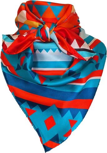 Silk Scarf (34 inches) Cowboy Bandana 100% Silk Scarves for Men and Women | Neckerchief Western Wild Rag in Saudi Arabia