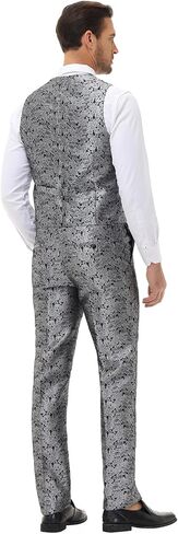 Rogers & Morris Tuxedo Suits for Men Regular fit 3 Piece Pasiley Floral Patterm Homecoming Outfits in Saudi Arabia