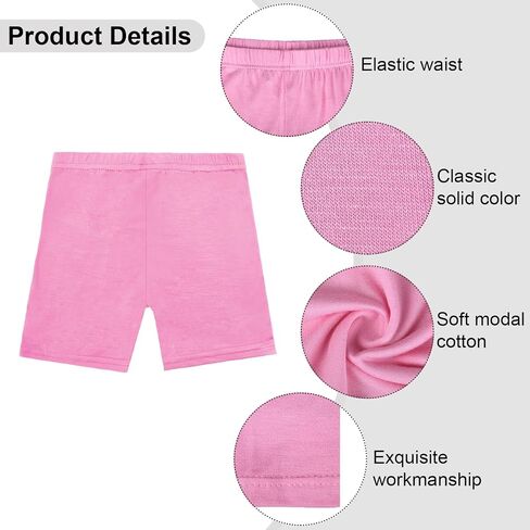 Resinta 6 Pack Dance Shorts Girls Bike Short Breathable and Safety 6 Color in Kuwait