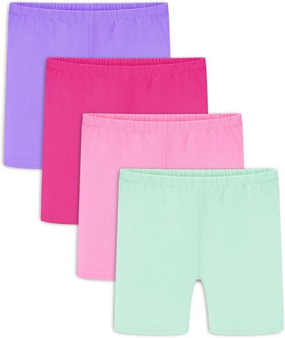 Auranso Girls Bike Shorts Cartwheel Dance Biker Under Dress شورت للفتيات 4Pack in Saudi Arabia