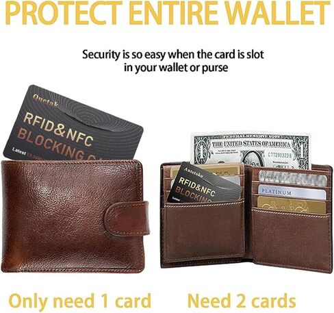 5PCS RFID Blocking Cards, Antitheft Credit Card Protector, NFC Credit Card Passport Protector Blocker for Men & Women, Compact RFID Card Protects Entire Wallet Purse in Saudi Arabia