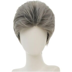 Tseses Mens Green Wig Short Funny Joker Wig Cosplay Wig Halloween Anime Costume Wig