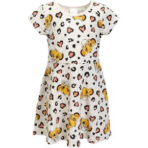 Disney Nightmare Before Christmas Jack Skellington Little Girls French Terry Skater Dress Black 6-6X