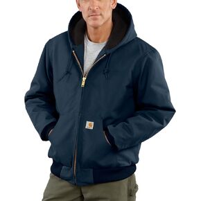 Carhartt Men's J140 Duck Active Jacket - Quilted Flannel Lined - 4X-Large Tall - Dark Navy