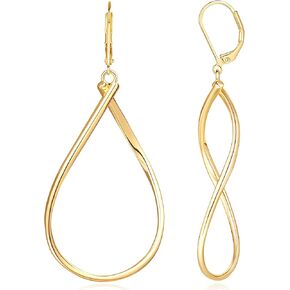Large Gold Hoop Earrings for Women Trendy, Dainty Gold Hoop Earrings Hoops, Gold Dangle Drop Earrings Gold Earrings, Twisted & Infinity Big Gold Earrings, for Women 40mm,50mm