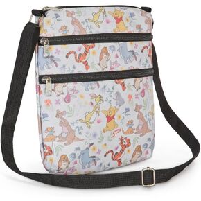 Disney Crossbody Bag Mickey Minnie Mouse All Over Print Passport Travel