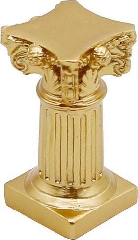Saihisday 5Pcs Mini Roman Pillar Greek Columns, Greek Statues Decor, Resin Artistic Ornament for Wedding Table Decoration Micro Landscape Yard(White) in Kuwait