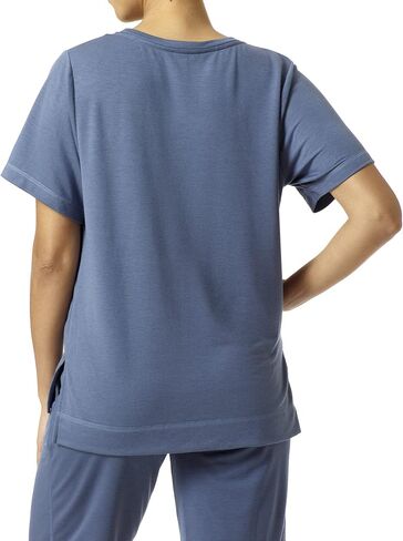 HUE Women’s French Terry Lounge Separates, Medium Grey Heather - Long Sleeve Tee, Medium in Saudi Arabia