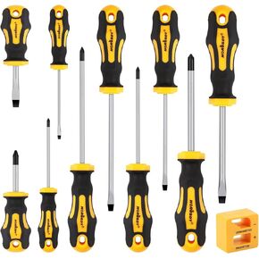 HORUSDY Tools for Men | 102-Piece Magnetic Screwdriver Set with Plastic Racking, Includs Precision screwdriver and Magnetizer Demagnetizer DIY Tools for Men Tools Gift