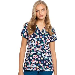 Med Couture Women's V-Neck Vicky Print Top